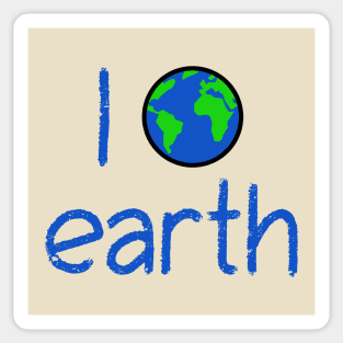 I Love Earth environmentalist Sticker